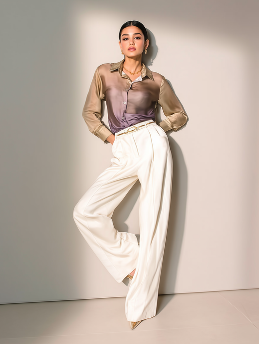 Golden-Purple Ombre Shirt