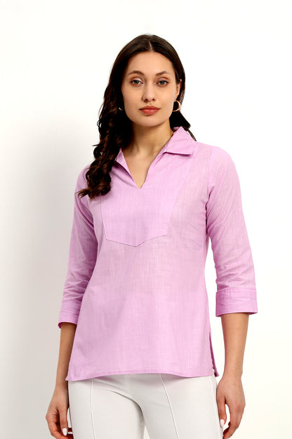 Solid Lilac Tunic