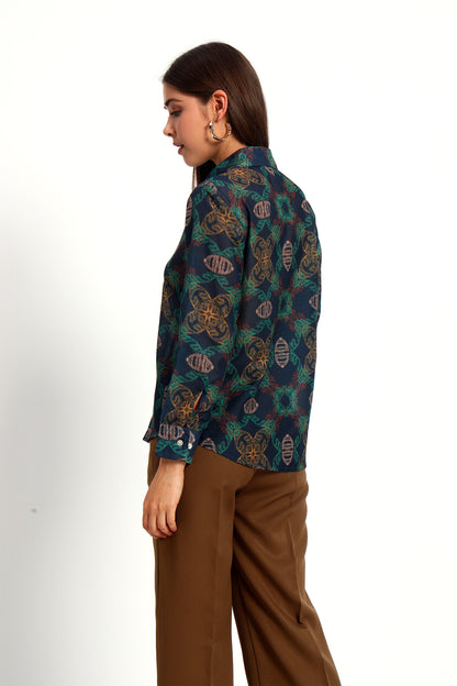 Matrix Print Shirt