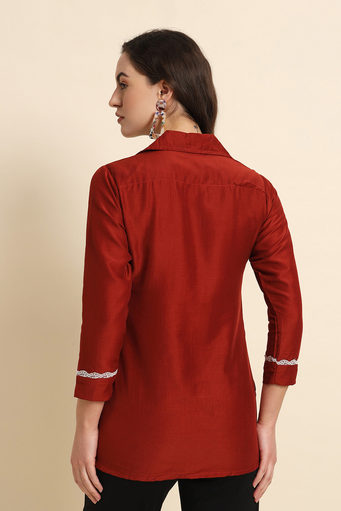 Silk Shirt Rust