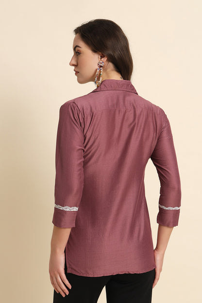 Silk Shirt Purple