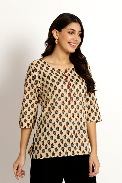 Block Printed Short Tunic