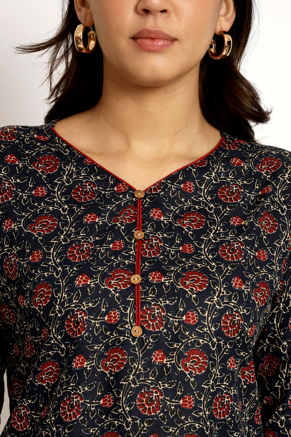 Ajrak Print Short Tunic