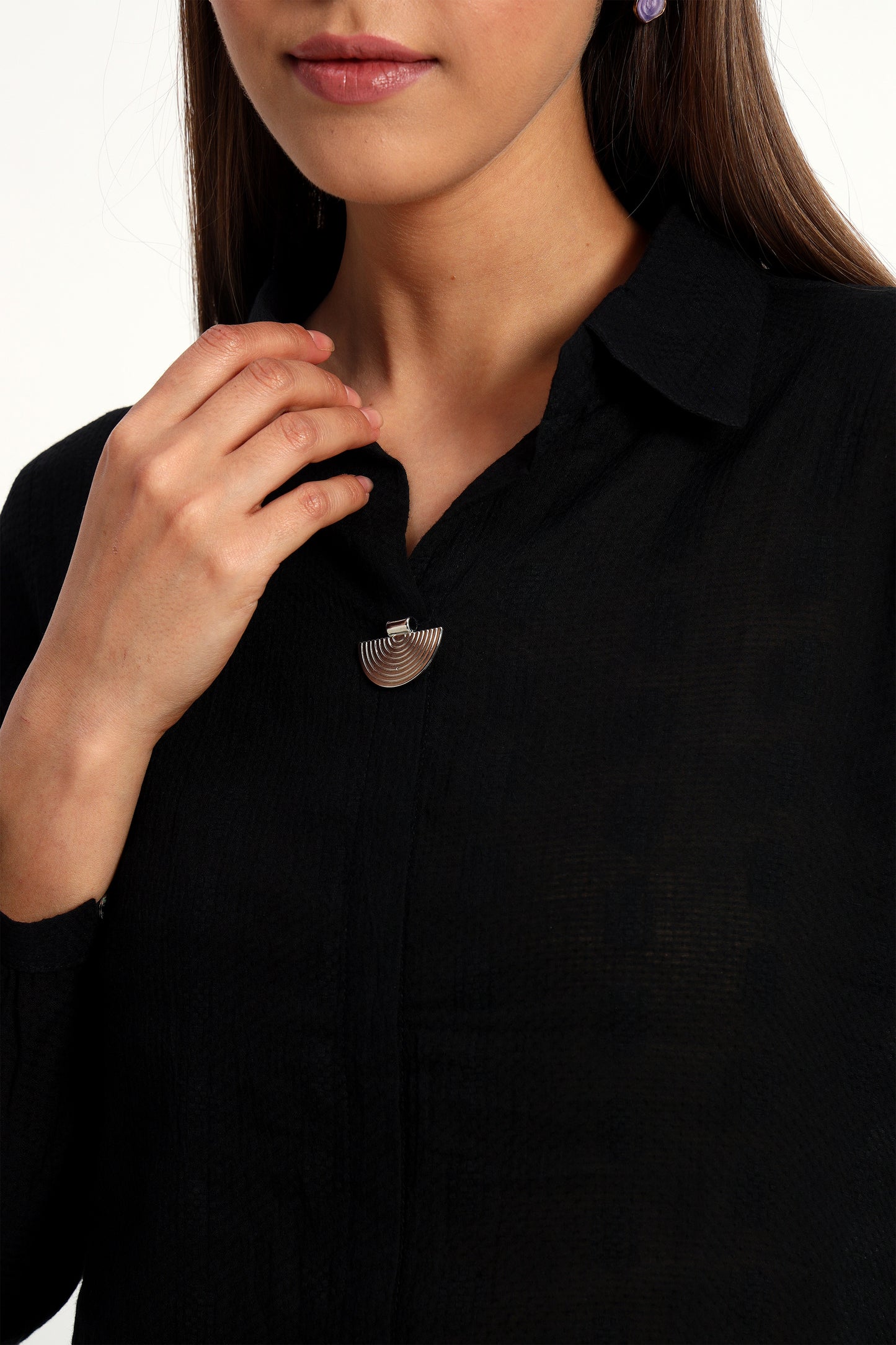 Classic Black Cotton Shirt