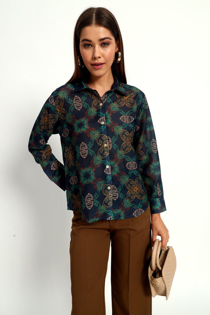 Matrix Print Shirt