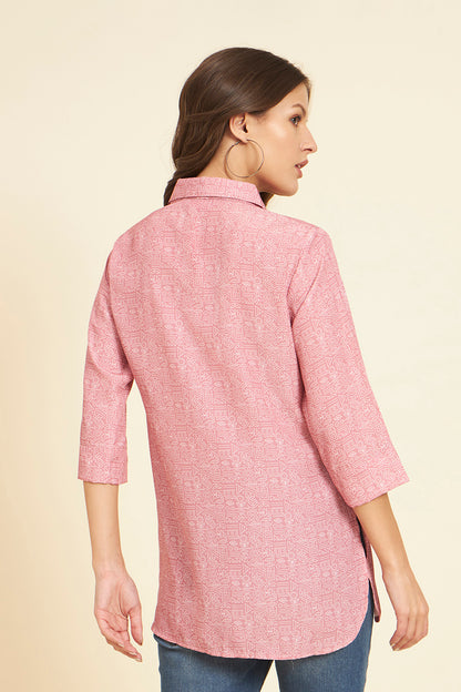 Tribal Print Shirt Style Tunic
