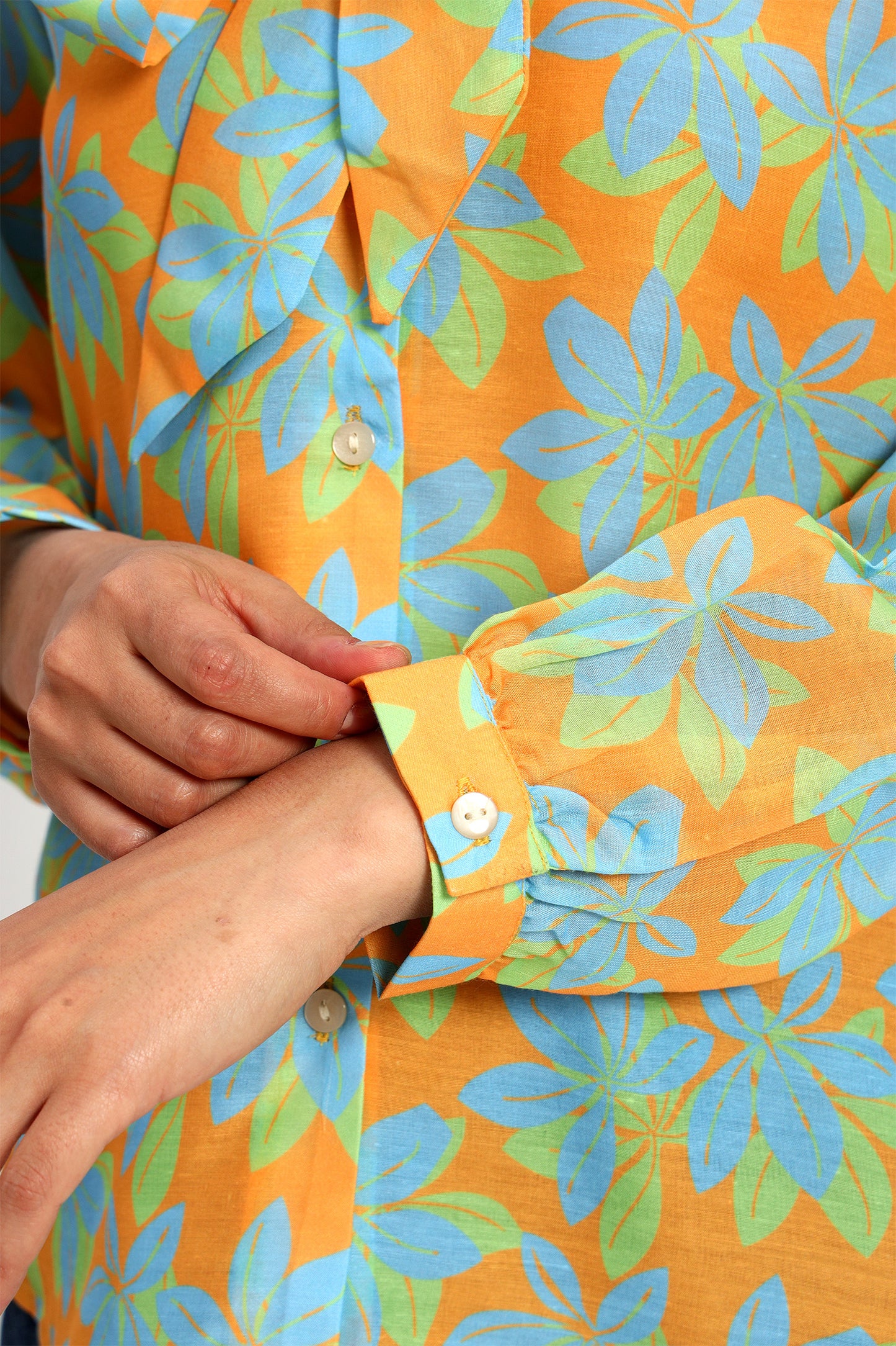 Bright Yellow Floral Bow Shirt