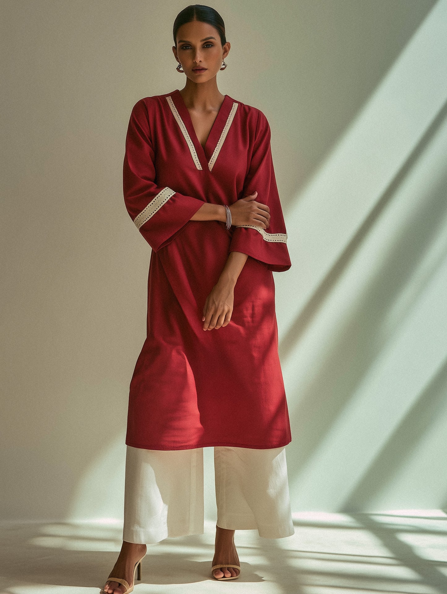 RANGREZ - Crimson Kurta Set