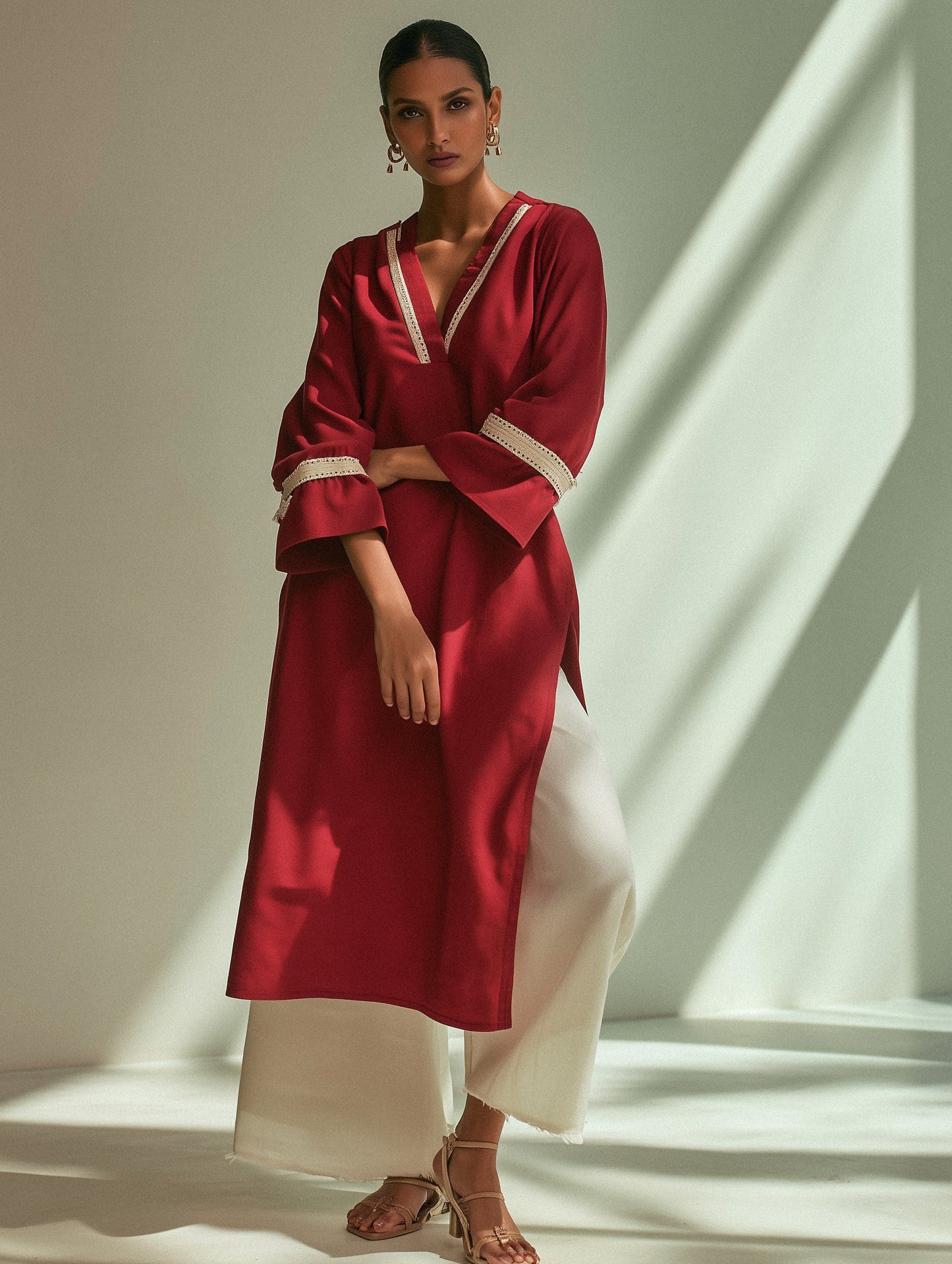 RANGREZ - Crimson Kurta Set