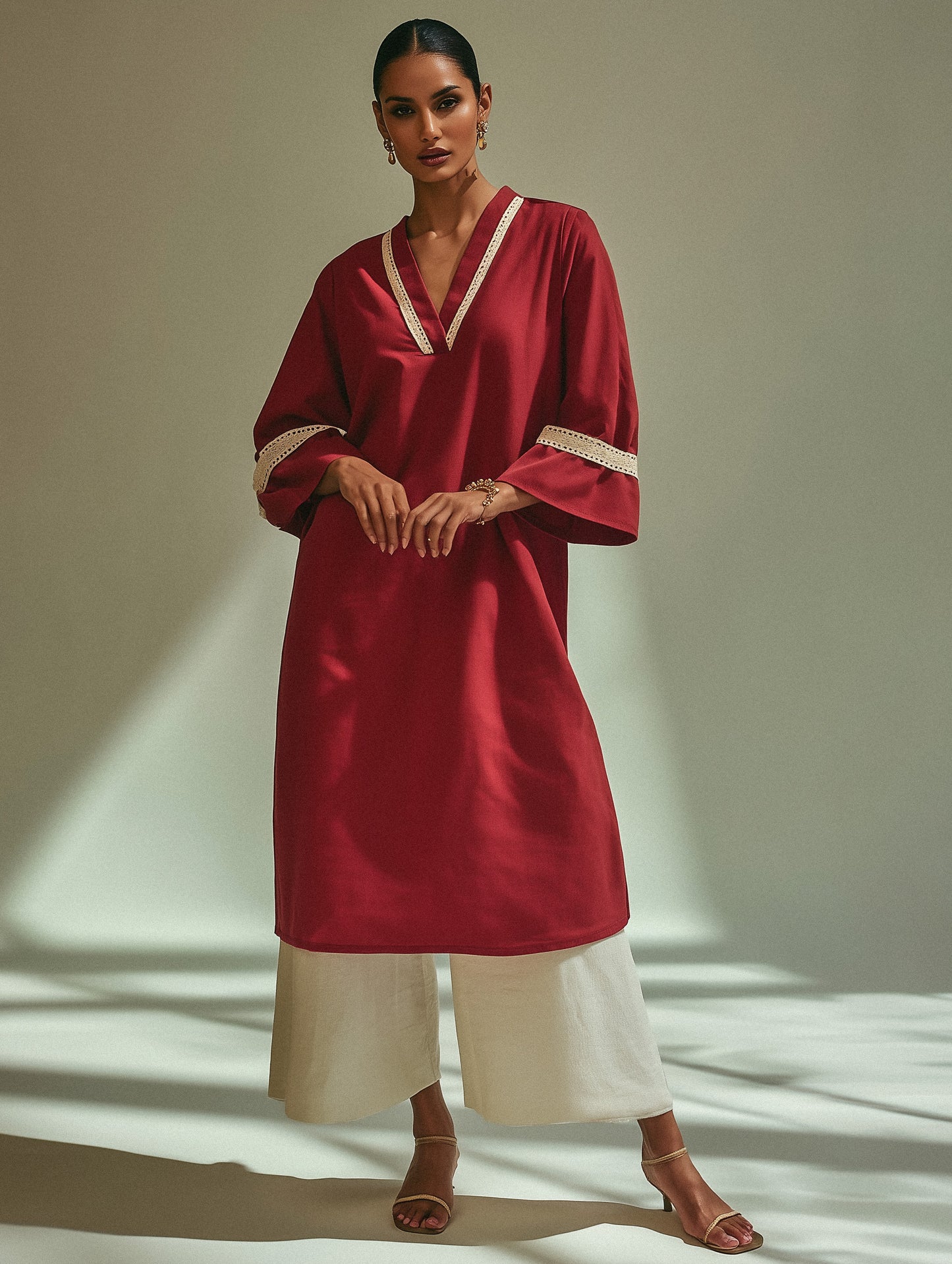 RANGREZ - Crimson Kurta Set