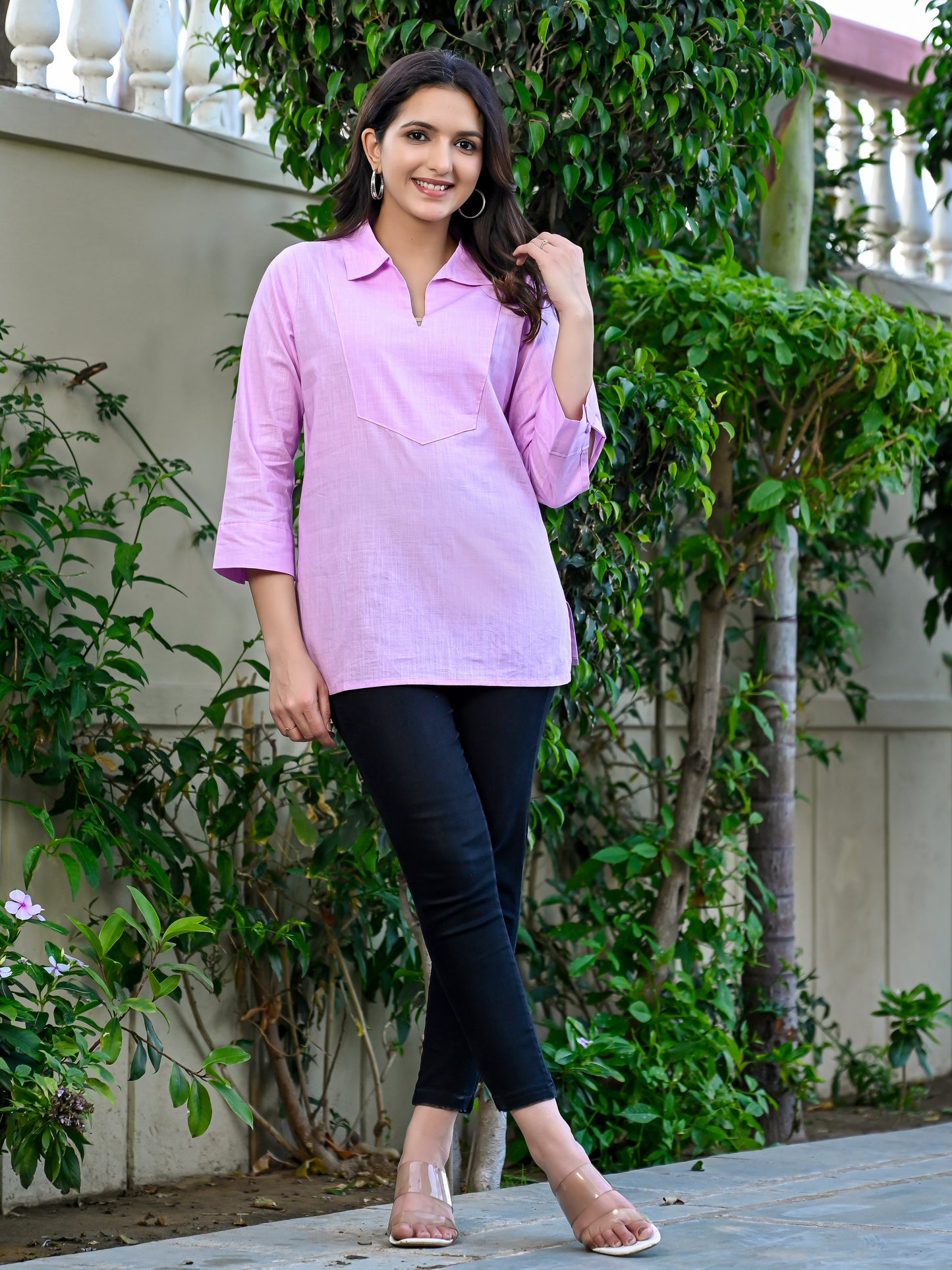 Solid Lilac Tunic