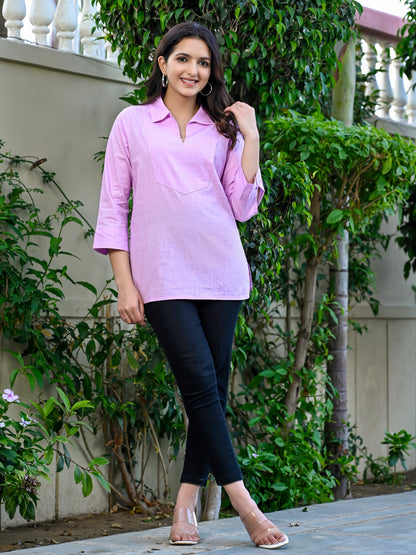 Solid Lilac Tunic