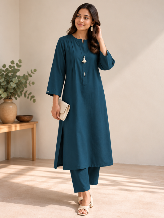 SAANJ Blue Kurta Set