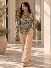 Navy Floral Print Shirt