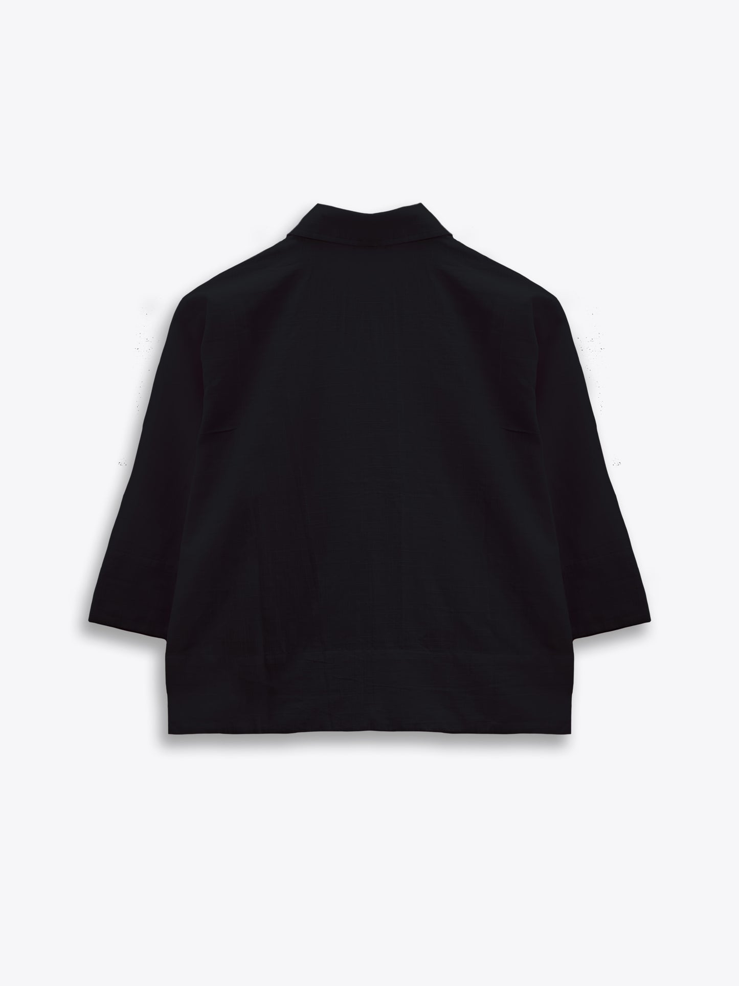 Midnight Black Cotton Shirt