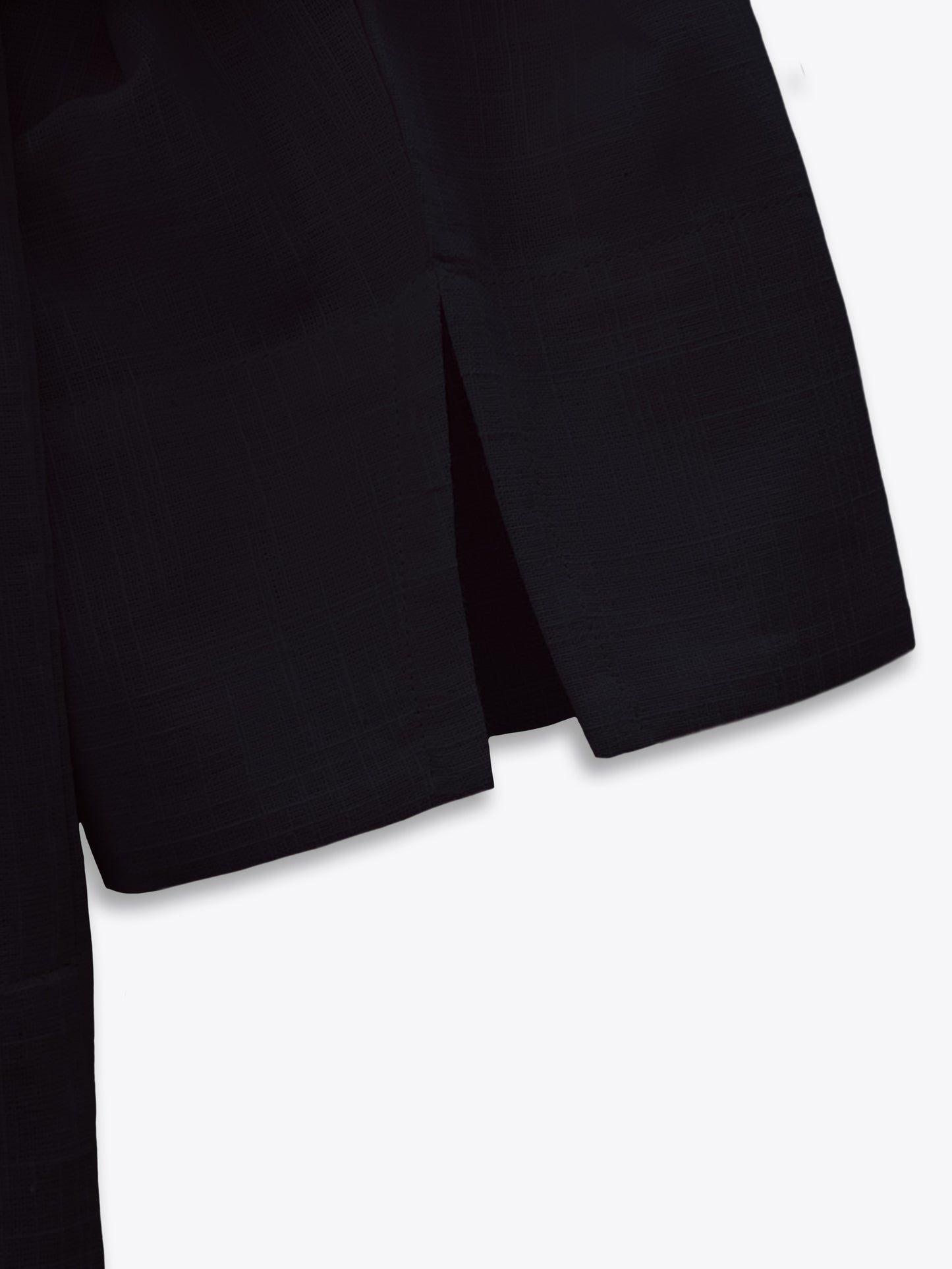 Midnight Black Cotton Shirt
