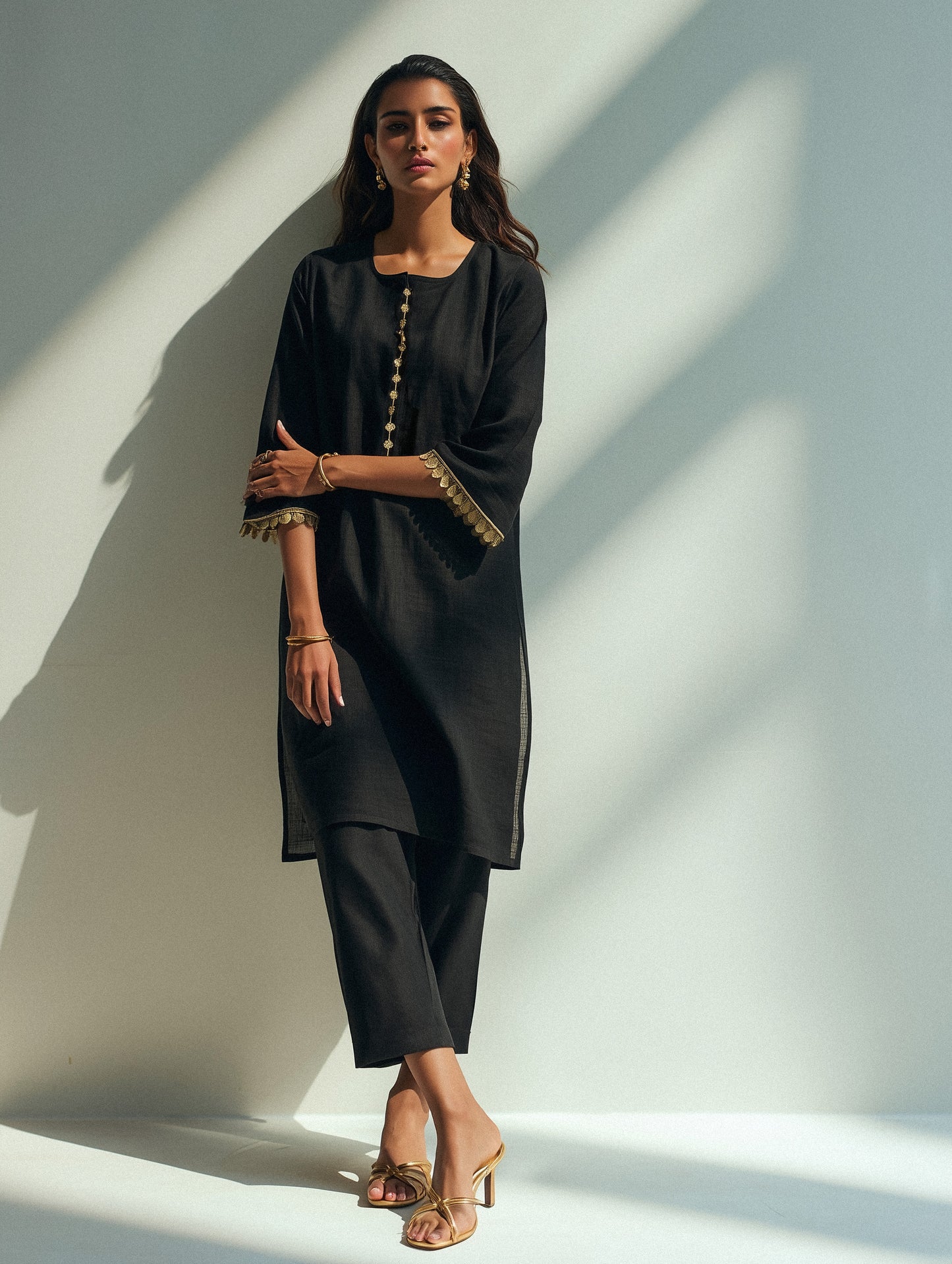 NOIRAA - Black Kurta Set