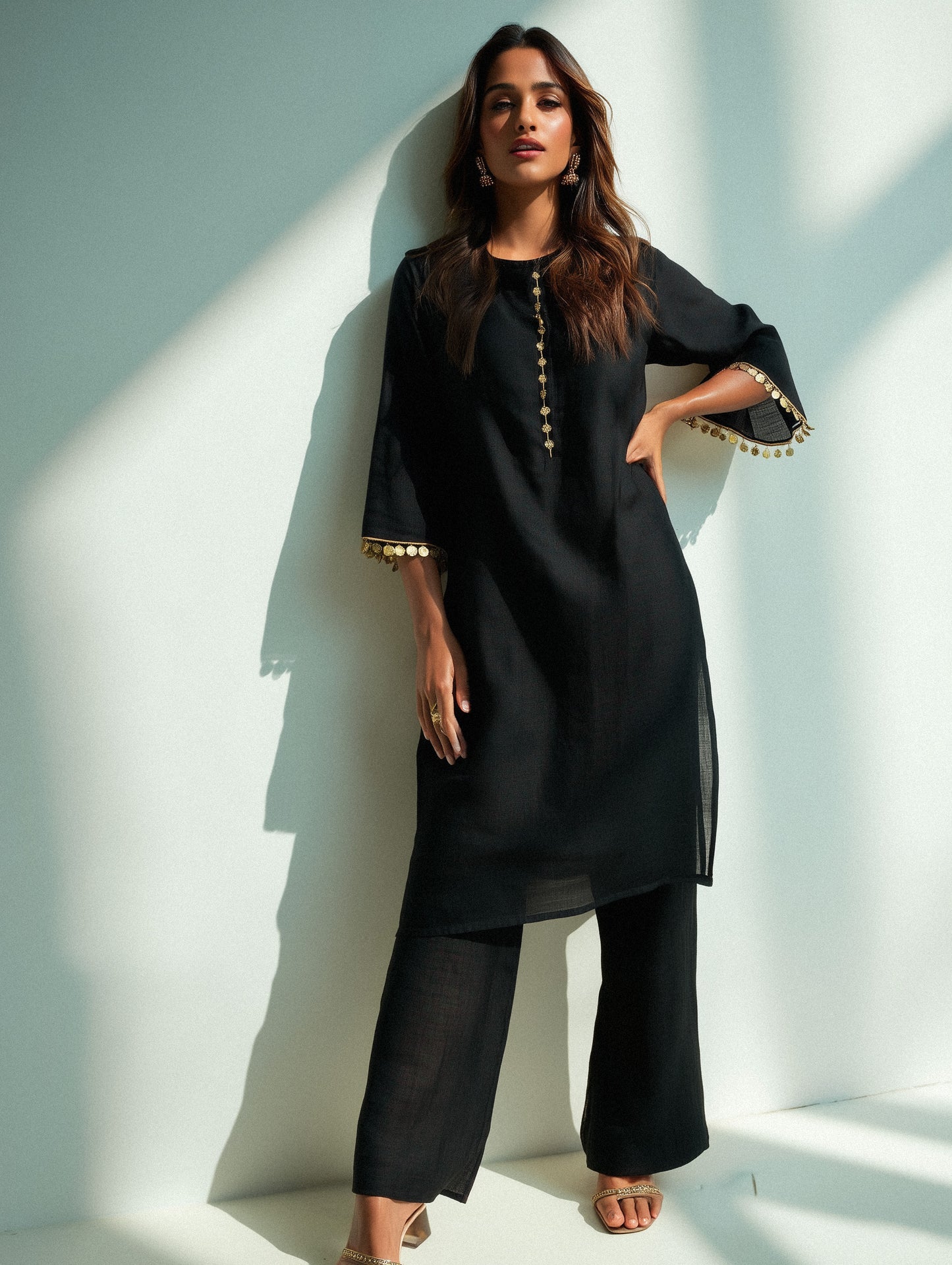 NOIRAA - Black Kurta Set