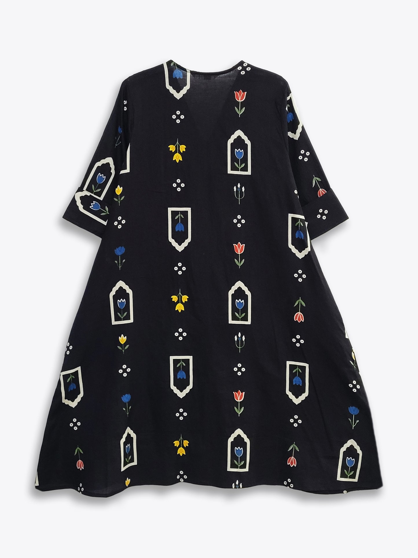 BAAGH - Black Printed A-Line Kurta Set