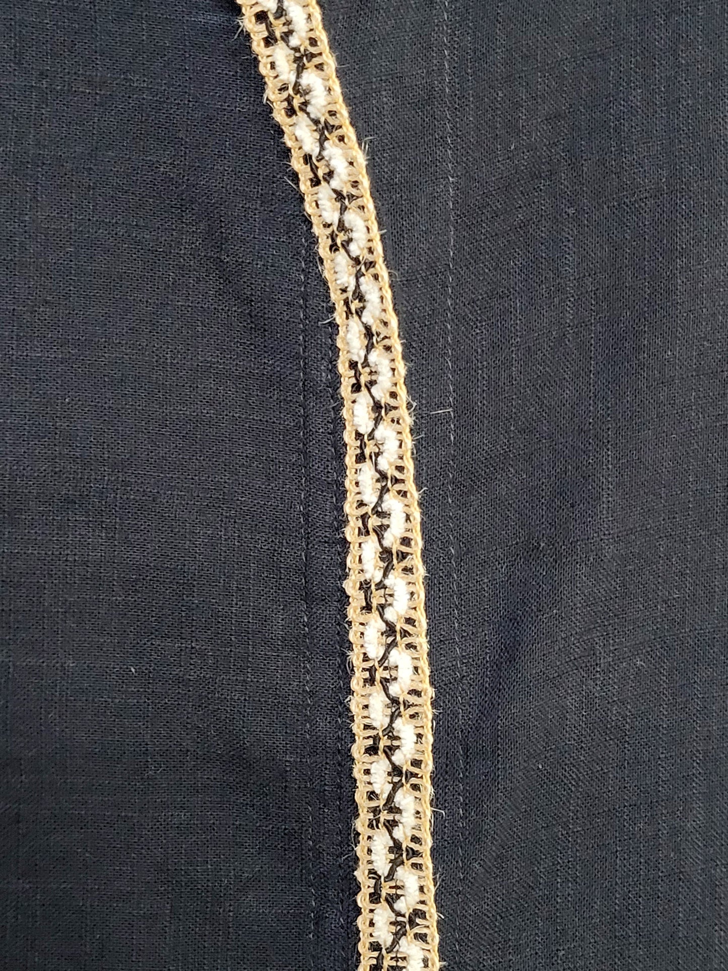 Black Embroidered Cotton Kurta Set