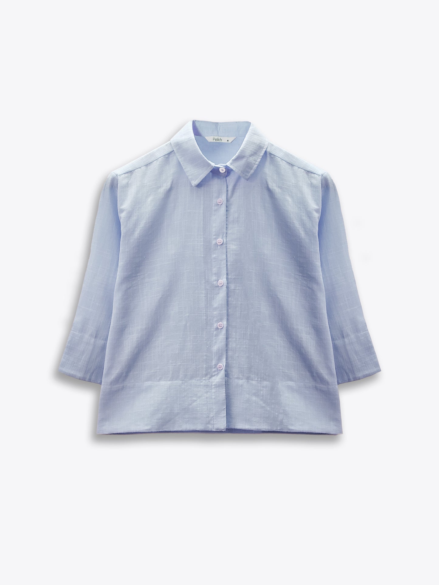 Mist Blue Cotton Shirt