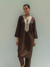ZAHRA – Cocoa Kurta Set