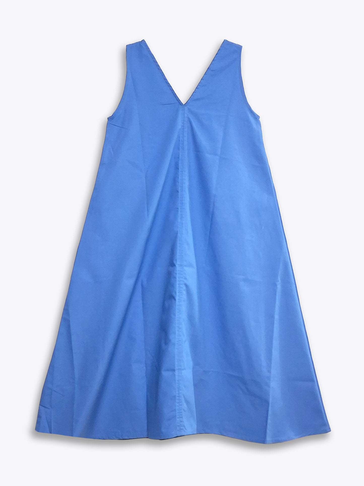 Poplin Dodger Blue Midi Dress