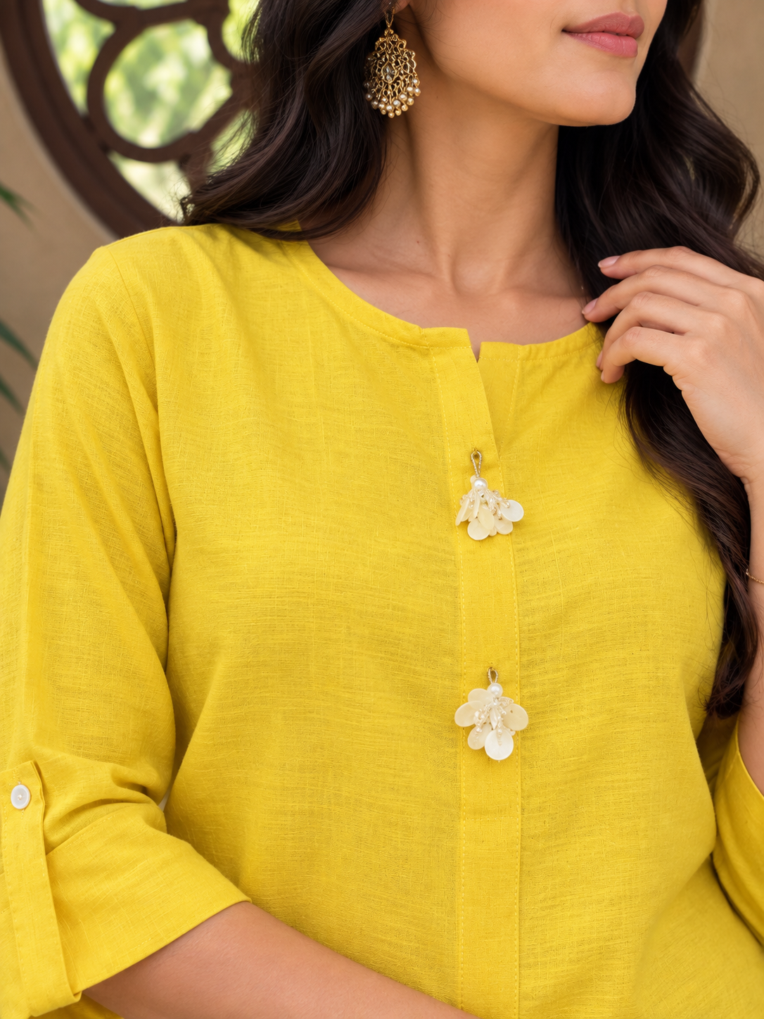 KANAK Yellow Kurta Set
