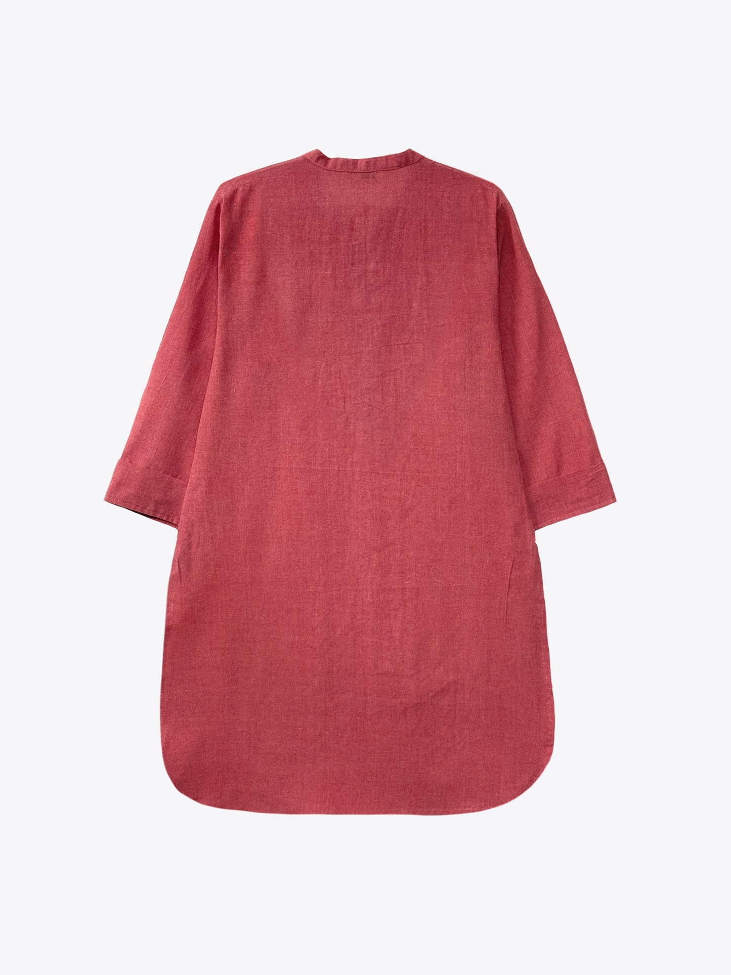 Mandarin Collar Mid-Length Kurta Set – Rose
