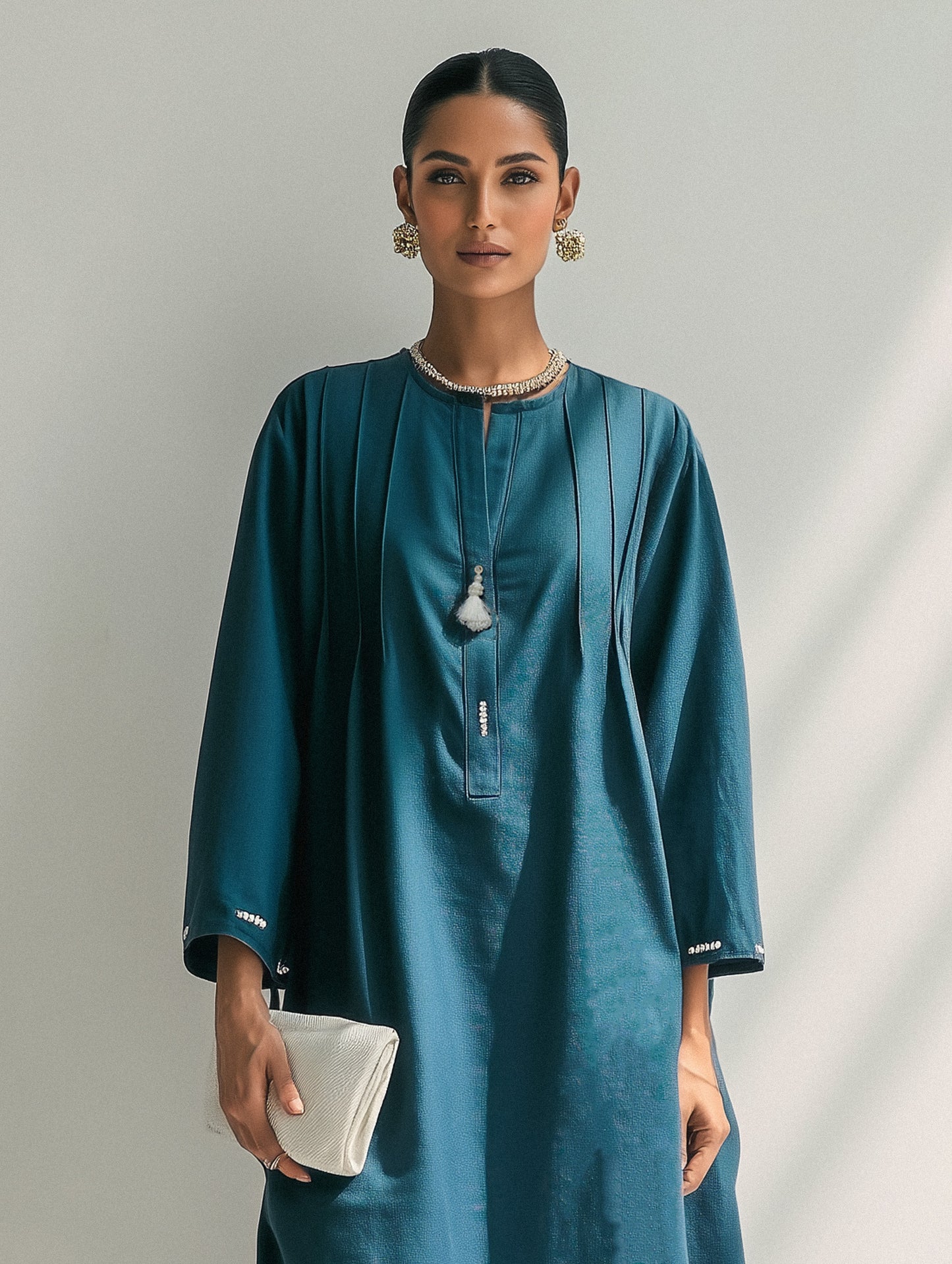 SAANJ Blue Kurta Set