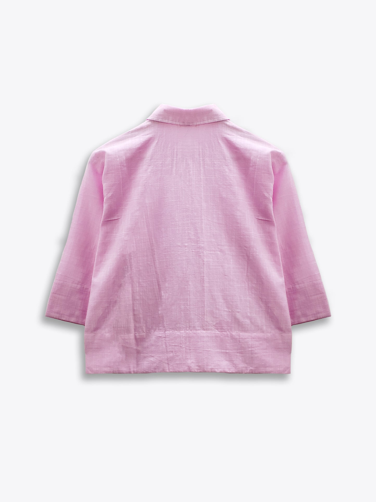 Candy Pink Summer Cotton Shirt