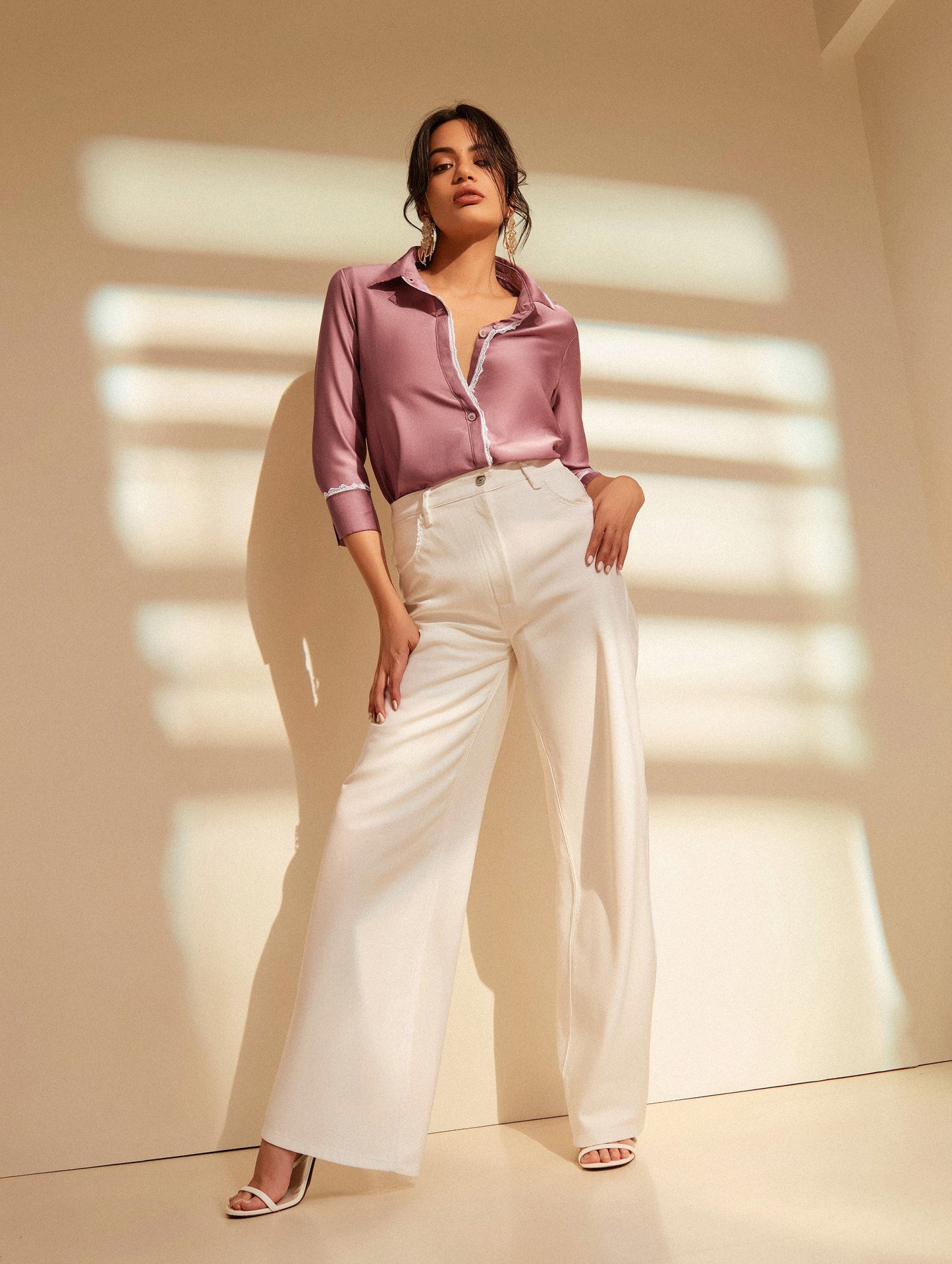 Silk Shirt Purple