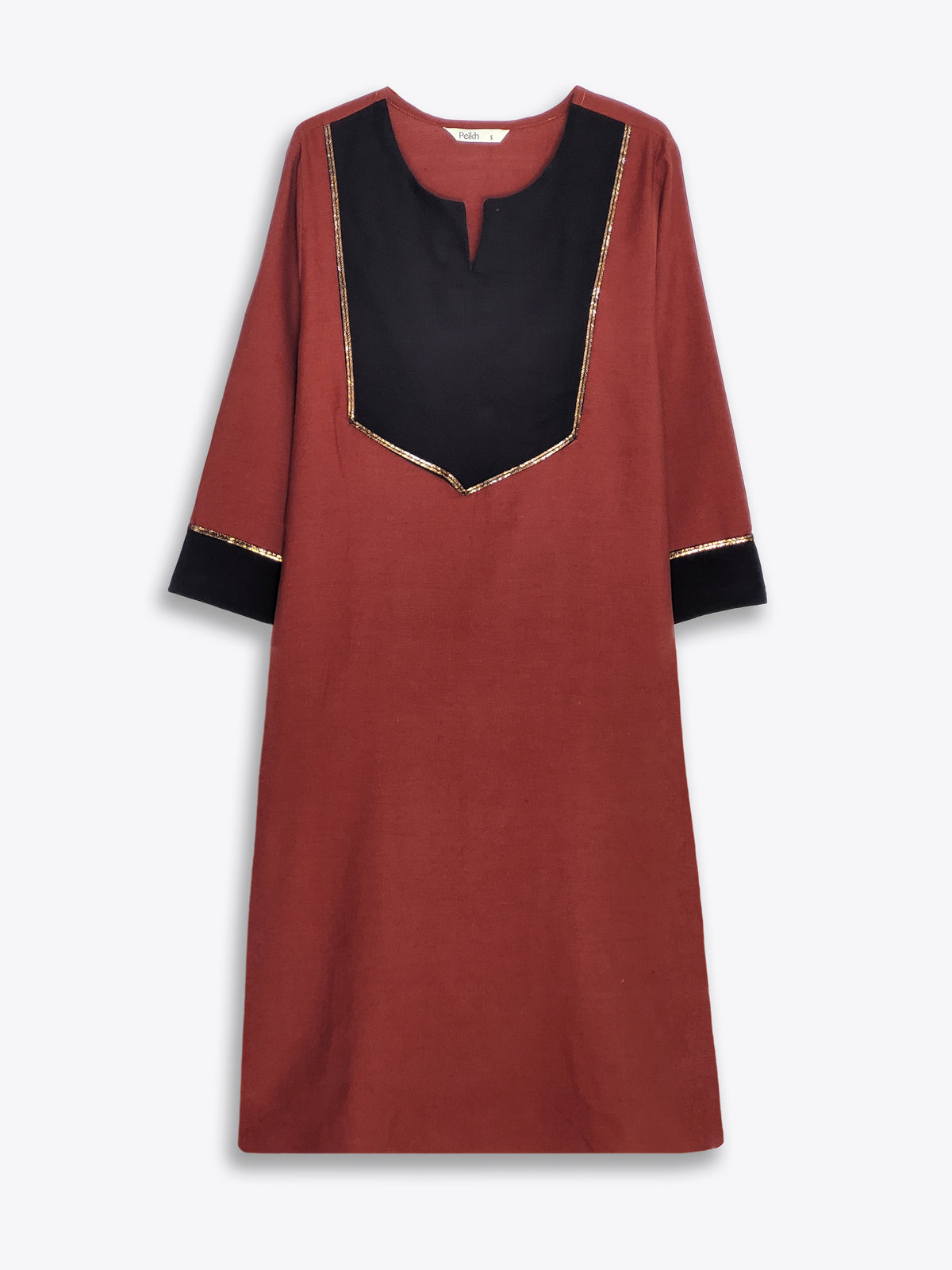 Rust Noir Kurta Set