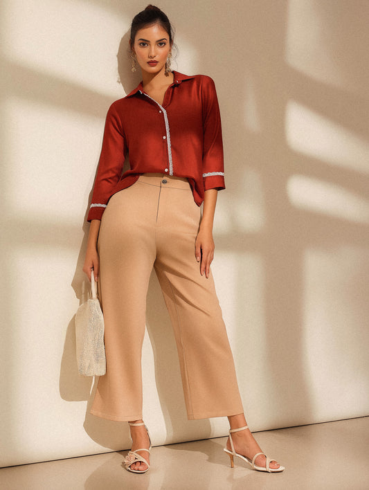 Silk Shirt Rust