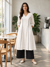 SAAF – White A Line Kurta Set