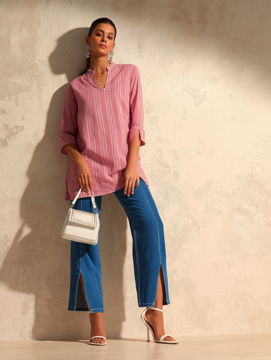 Plain Sailing Pink Short Tunic