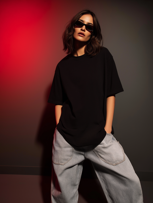 Black Oversized T-Shirt
