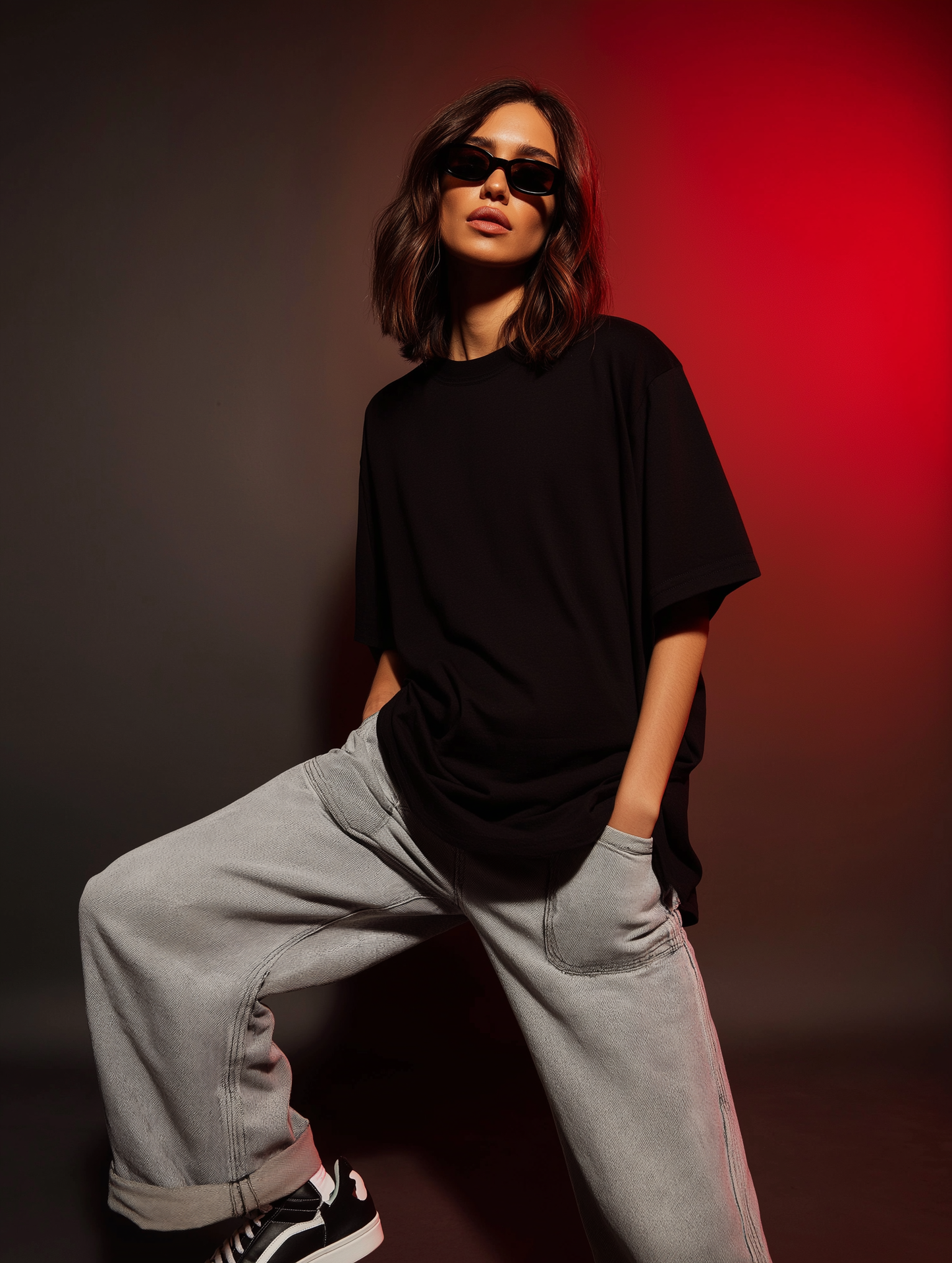 Black Oversized T-Shirt
