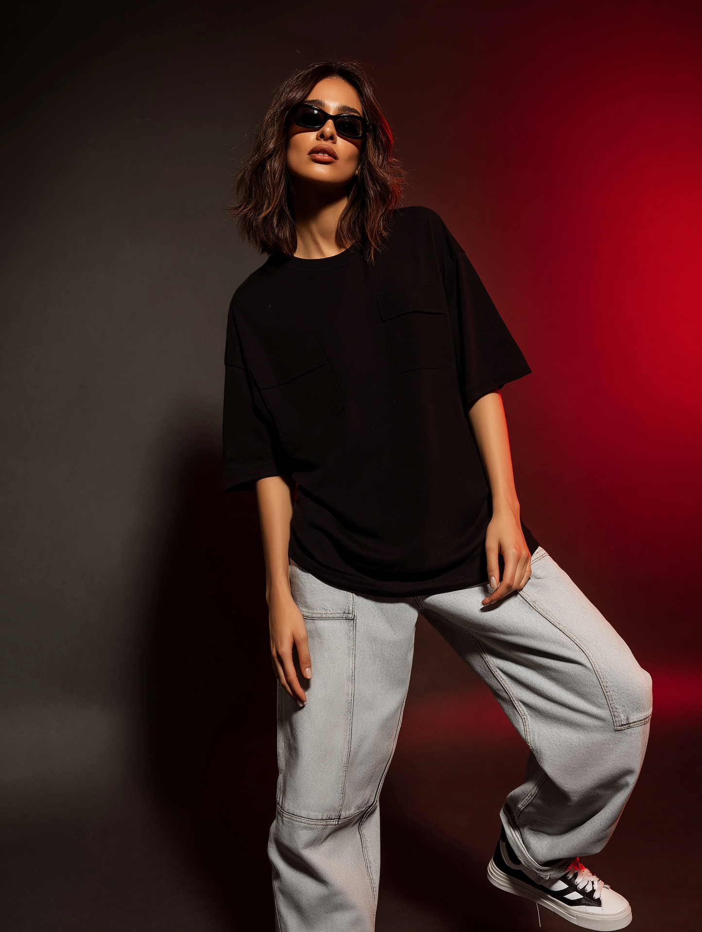 Black Oversized T-Shirt