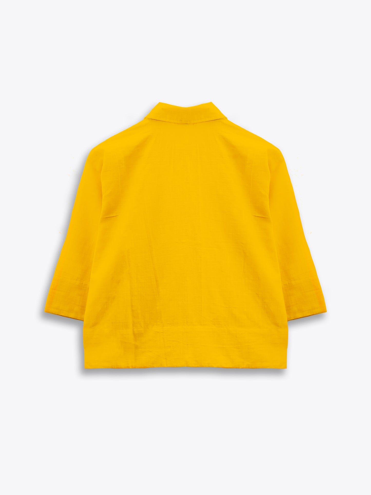 Bright Yellow Summer Cotton Shirt