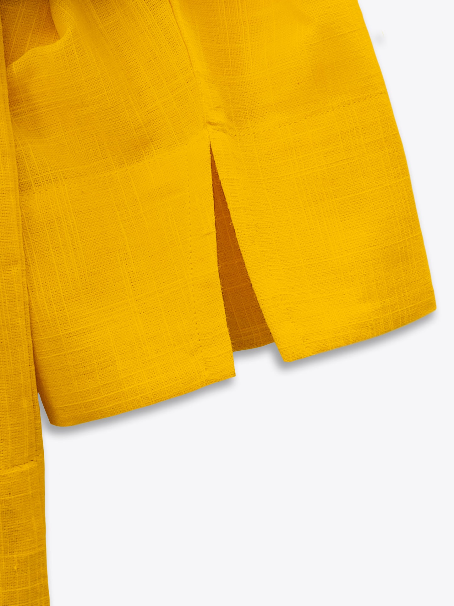 Bright Yellow Summer Cotton Shirt