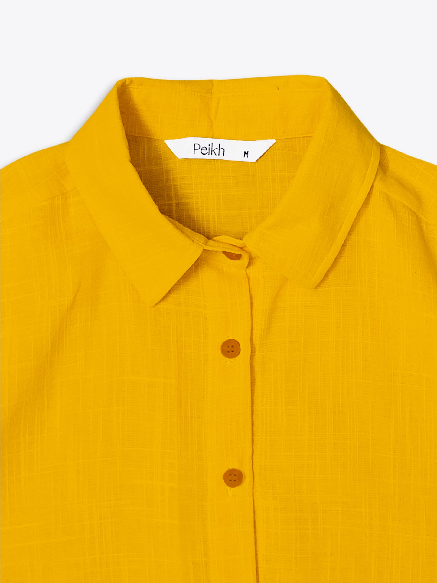 Bright Yellow Summer Cotton Shirt