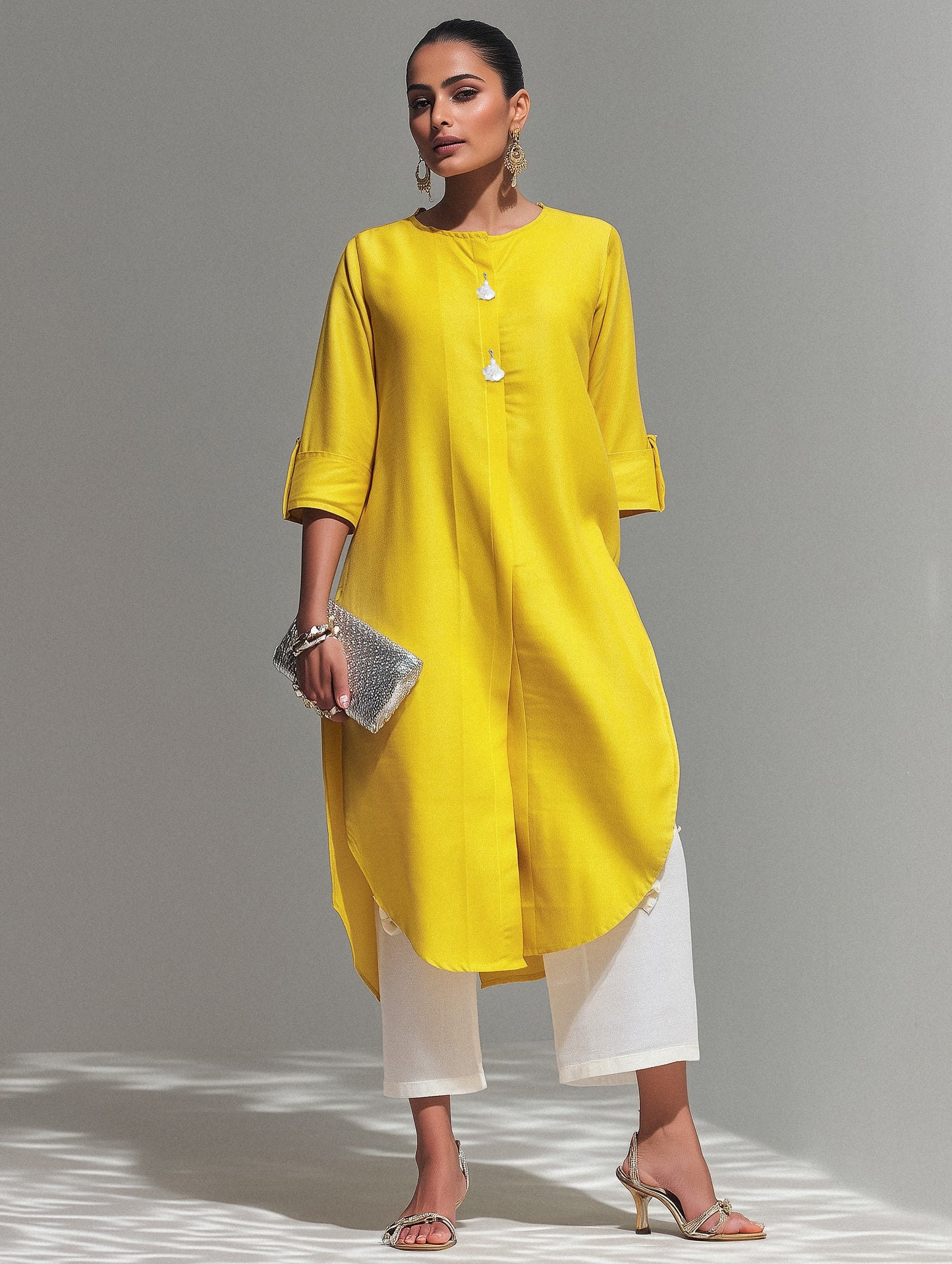 KANAK Yellow Kurta Set