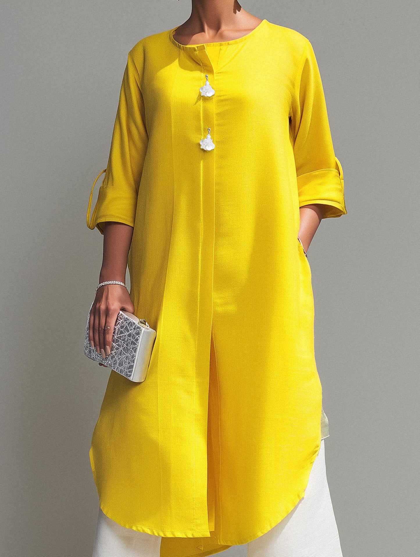 KANAK Yellow Kurta Set