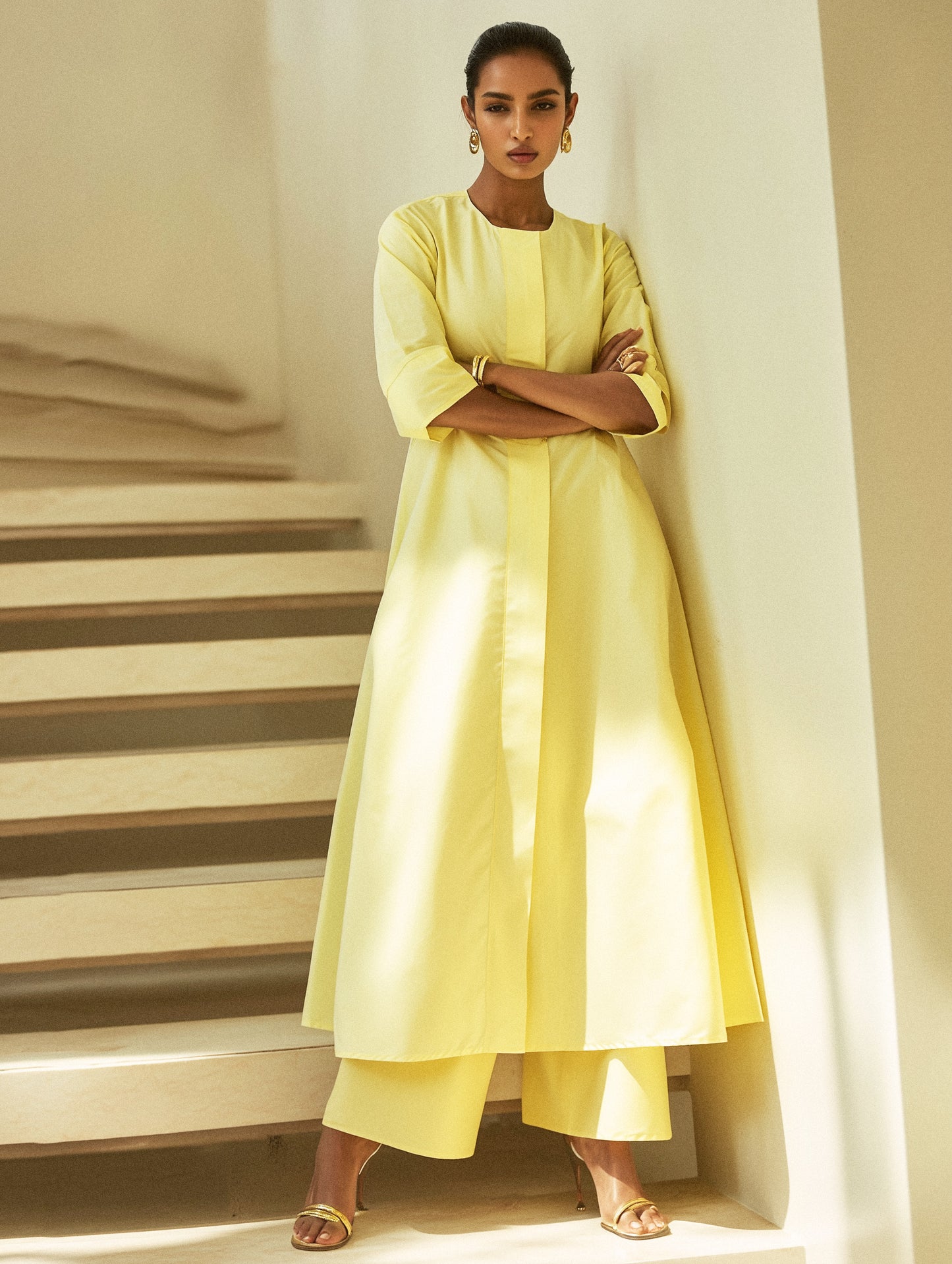 RAUNAQ – Butter Yellow Kurta Set