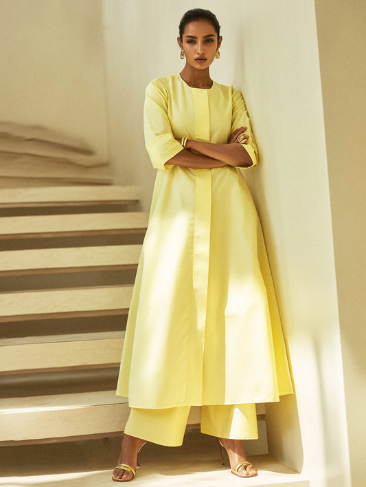 RAUNAQ – Butter Yellow Kurta Set