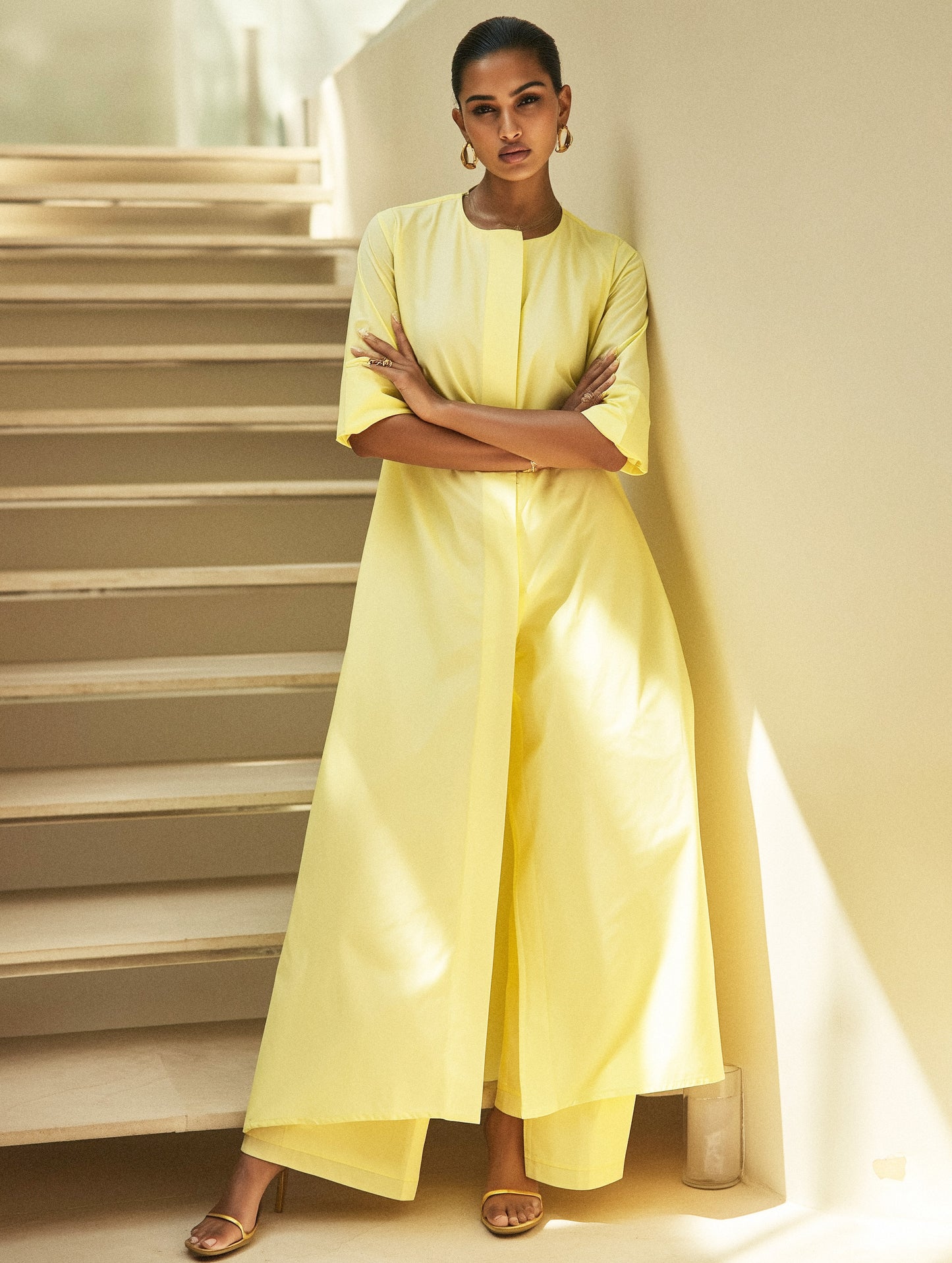 RAUNAQ – Butter Yellow Kurta Set