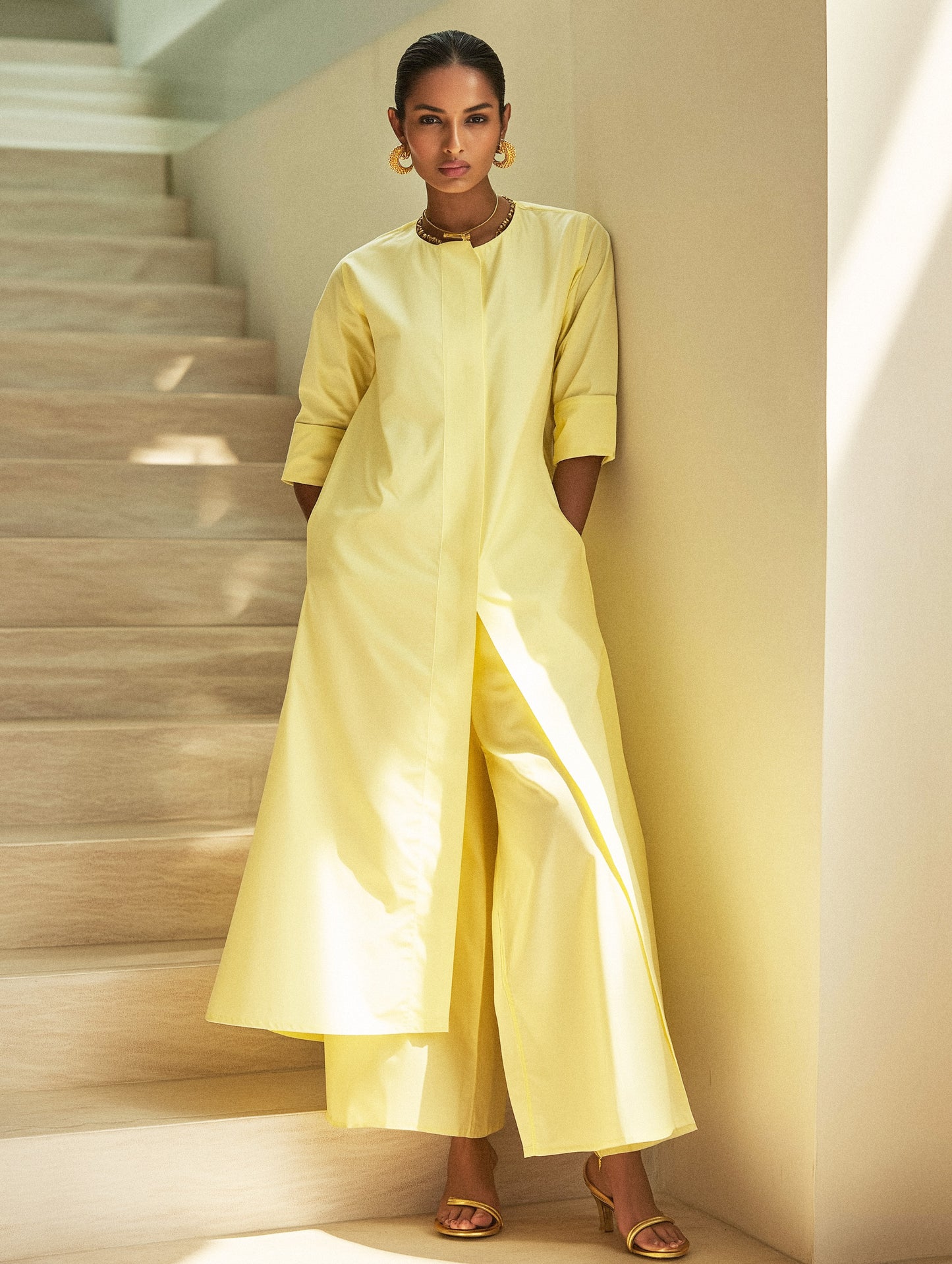 RAUNAQ – Butter Yellow Kurta Set